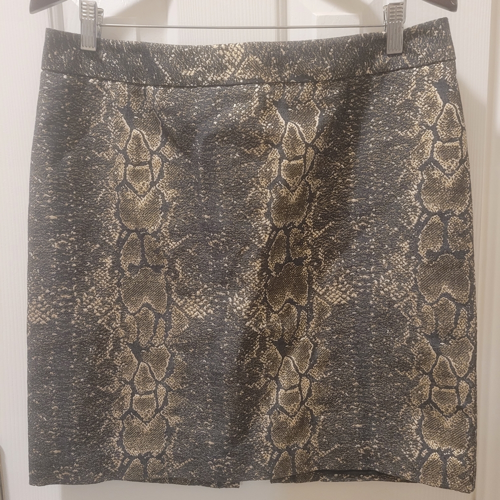 Worthington Metallic Patterned Midi Skirt